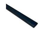 Профиль алюминиевый для светодиодной ленты, анод., П-образный , накладной, черный, 15,2х6мм, 1м, шир. ленты до 10мм, индивидуальная упаковка (рассеиватель черный,...