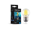 Лампа светодиодная Voltega Crystal E27 9W 4000K 820Лм (VG10-G45E27cold9W-F)