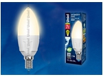 LED-C37 7W/WW/E14/FR PLP01WH Лампа светодиодная. Форма «свеча», матовая. Серия ЯРКАЯ. Теплый белый свет (3000K).