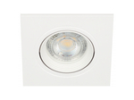 Встраиваемый светильник декоративный ЭРА KL92-1 WH MR16/GU5.3 белый, пластиковый