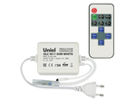 ULC-N11-DIM WHITE Контроллер для управления светодиодными одноцветными ULS-2835 лентами 220В. 1 выход. 600Вт. с пультом ДУ ИК