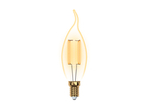 LED-CW35-5W-GOLDEN-E14 GLV21GO Лампа светодиодная Vintage. Форма свеча на ветру. золотистая колба. Картон.