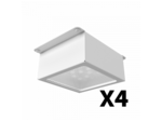Комплект светильников Geniled Griliato Tetris х4 40Вт 5000К Микропризма