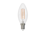 LED-C35-9W/3000K/E14/CL/DIM GLA01TR Лампа светодиодная диммируемая. Форма свеча, прозрачная. Серия Air. Теплый белый свет (3000K).