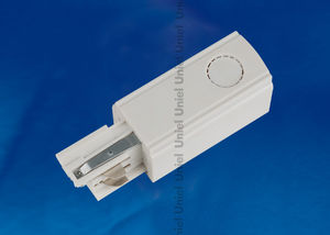 UBX-A02 WHITE 1 POLYBAG Ввод питания для шинопровода. Трехфазный. Левый. Цвет — белый. Упаковка — полиэтиленовый пакет.