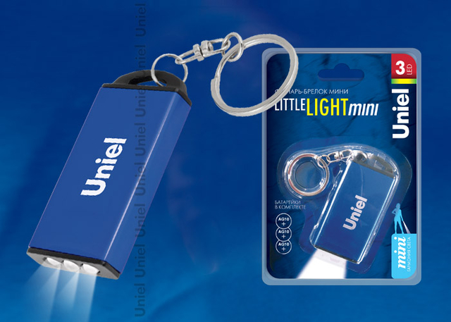 S-KL017-C Blue - Uniel Little light  mini,  , 3 LED, 3xAG10 /