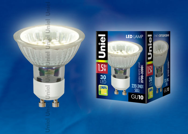 LED-JCDR-SMD-1,5W/WW/GU10 95 lm  .  ., 