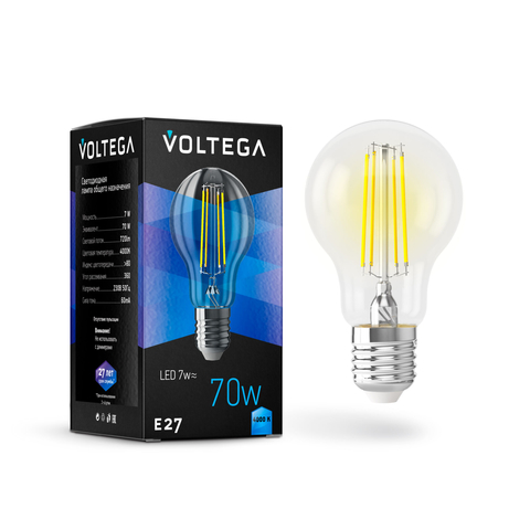   Voltega Crystal E27 7W 4000K 720 (VG10-A60E27cold7W-F)