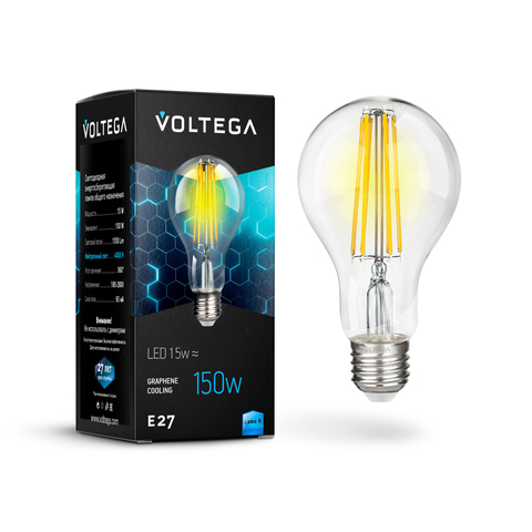   Voltega Crystal E27 15W 4000K 1550 (VG10-A1E27cold15W-F)