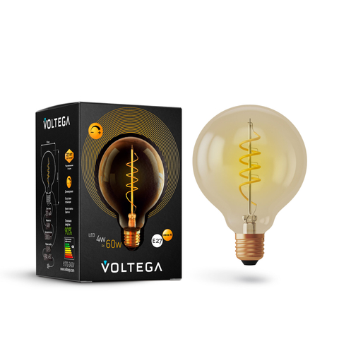   Voltega Loft LED E27 4W 2000K 300 (VG10-G95GE27warm4W-FB)