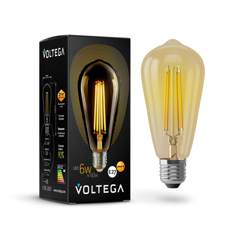   Voltega Loft LED E27 6W 2800K 620 (VG10-ST64Gwarm6W)