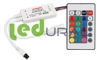 RGB контроллер LN-WIFI-IR24B-2 (12-24V, 72-144W, ПДУ 24кн, RGB)