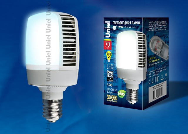 LED-M105-70W/NW/E40/FR ALV02WH Лампа светодиодная, матовая. Серия Venturo. Белый свет (4000K).
