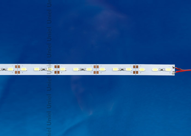 ULS-L21X-5630-72LED/m-12mm-IP20-DC12V-19,2W/m-2х1M-DW Светодиодная лента с жестким основанием на самоклеящейся основе. Набор - 2шт. по 1м. Дневной белый свет (6500K).