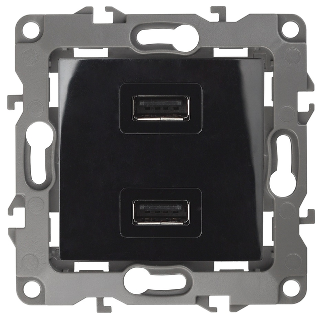 Устройство зарядное USB, 5В-2100мА, чёрный, 12-4110-06