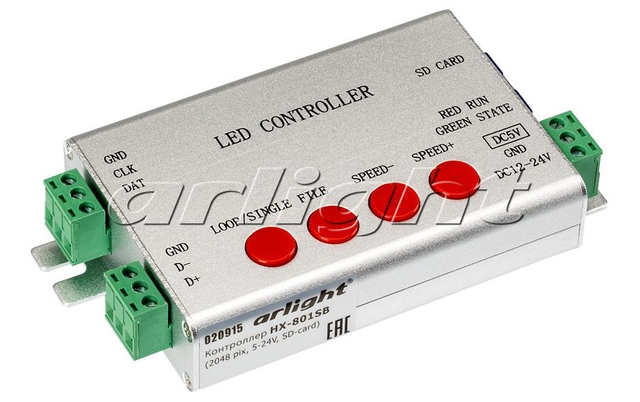 Контроллер HX-801SB (2048 pix, 5-24V, SD-card) (ARL, -)