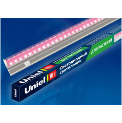 ULI-P20-18W/SPSB IP40 WHITE Светодиодный линейный светильник для растений , 550мм, выкл. на корпусе. Спектр для рассады и цветения