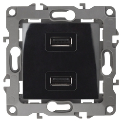 Устройство зарядное USB, 5В-2100мА, чёрный, 12-4110-06